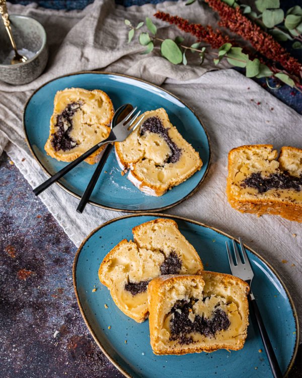 Mohnkuchen mit Pudding – besonders saftig mit Spezialzutat