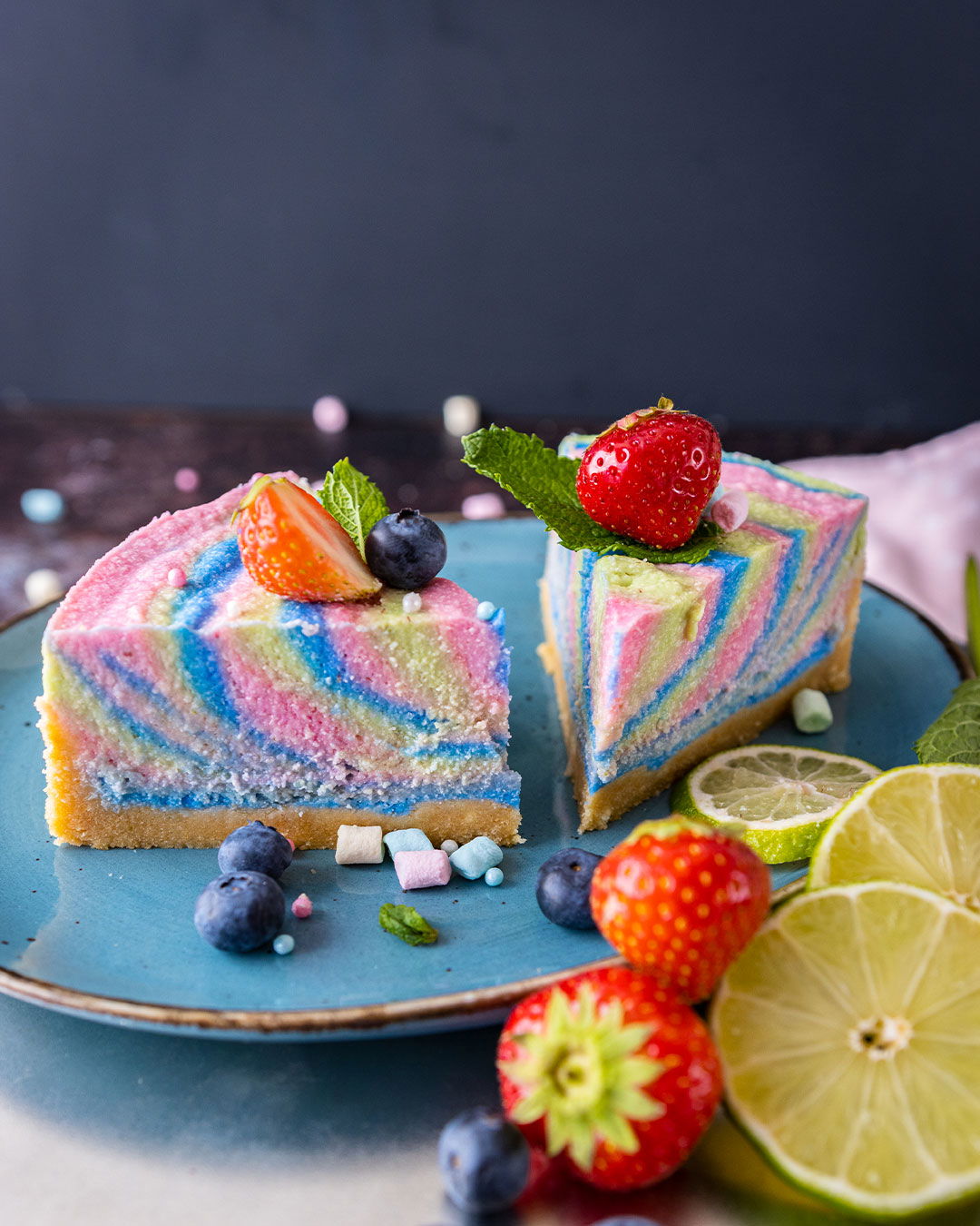 Philadelphia®Torte ⋆ der Klassiker mit Minze und Limette