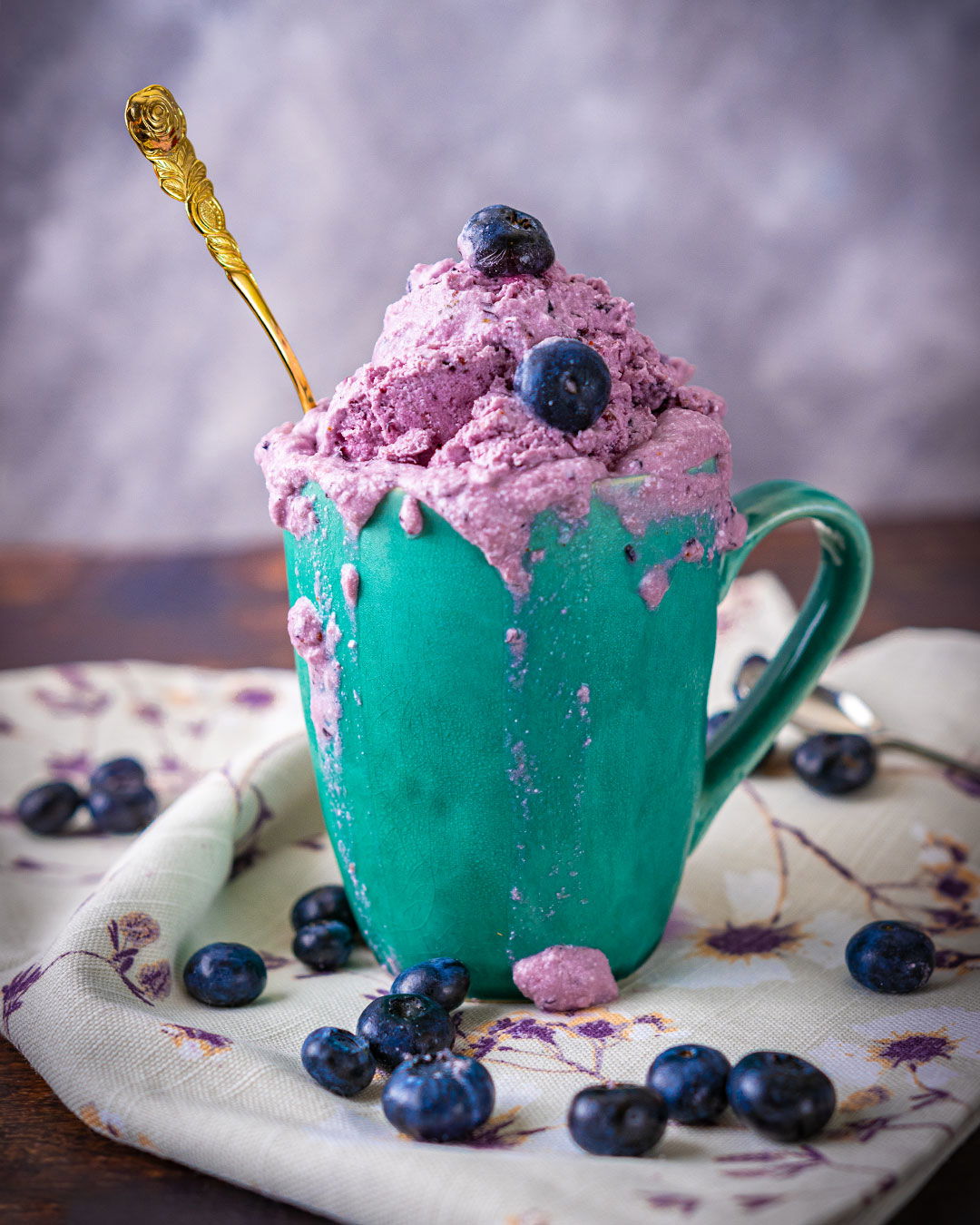 Veganes Blaubeer-Kokos-Eis ⋆ Veganes Eis einfach selber machen!