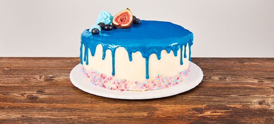 Ruf Drip Cake Glasur Blau