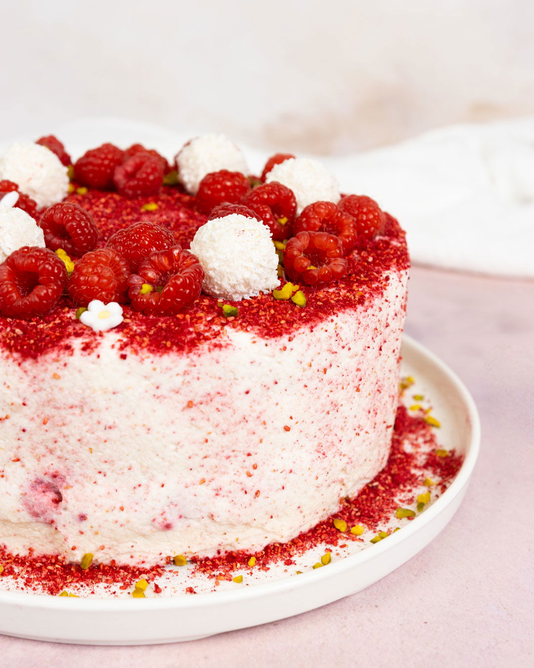 Raffaello Torte Rezept – geniales Rezept mit Himbeeren