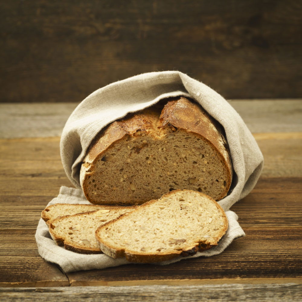 Brot beim Auftauen