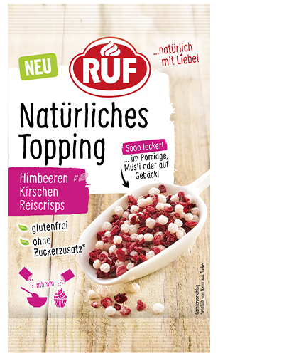 Natürliches Topping Himbeere
